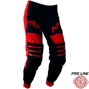 AM 2.0 Vented Pro Moto Pants Black/ Red
