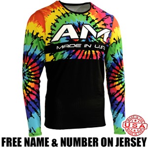 Youth AM 2.0 Pro Jersey Tie Dye Black